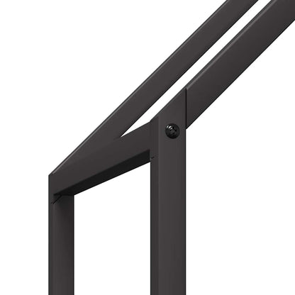 Firewood Rack Black 60x25x60 cm Cold-rolled steel