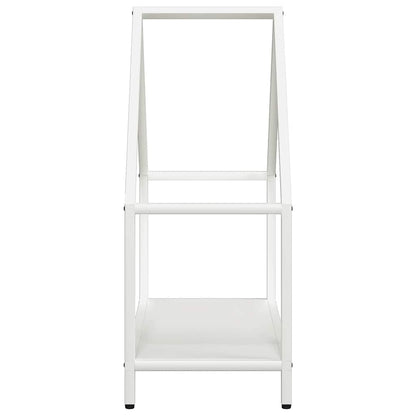 Firewood Rack White 60x25x60 cm Cold-rolled steel