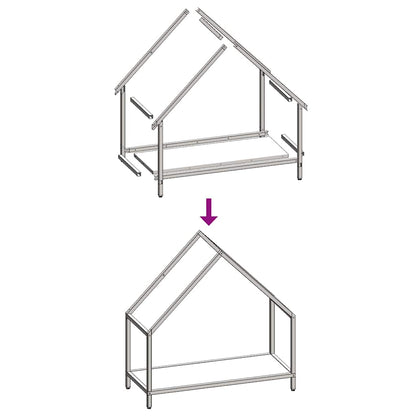 Firewood Rack White 60x25x60 cm Cold-rolled steel