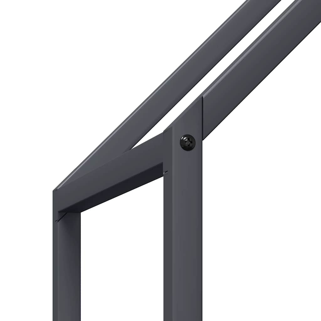 Firewood Rack Anthracite 60x25x60 cm Cold-rolled steel