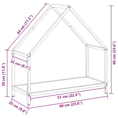 Firewood Rack Anthracite 60x25x60 cm Cold-rolled steel
