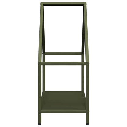 Firewood Rack Olive Green 60x25x60 cm Cold-rolled steel