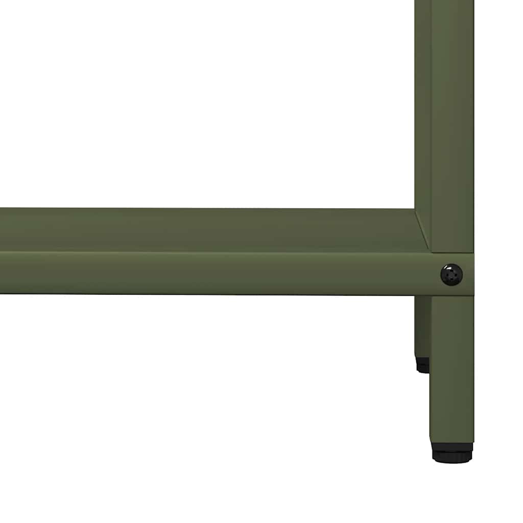 Firewood Rack Olive Green 60x25x60 cm Cold-rolled steel