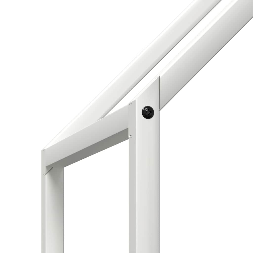 Firewood Rack White 60x25x90 cm Cold-rolled steel