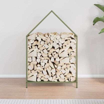 Firewood Rack Olive Green 60x25x90 cm Cold-rolled steel