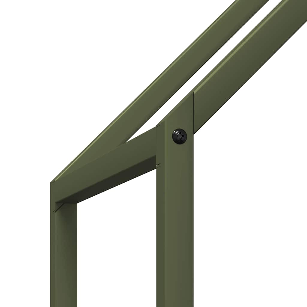 Firewood Rack Olive Green 60x25x90 cm Cold-rolled steel