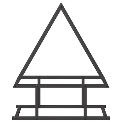 Firewood Rack Black 50x25x60 cm Cold-rolled steel