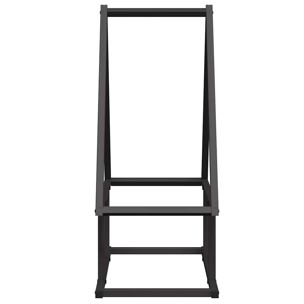 Firewood Rack Black 50x25x60 cm Cold-rolled steel