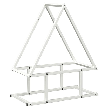 Firewood Rack White 50x25x60 cm Cold-rolled steel