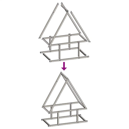 Firewood Rack White 50x25x60 cm Cold-rolled steel