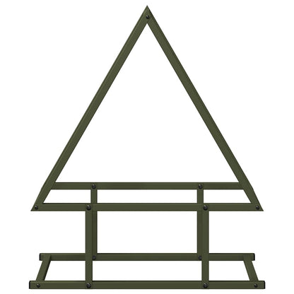 Firewood Rack Olive Green 50x25x60 cm Cold-rolled steel