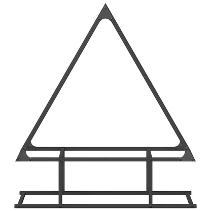 Firewood Rack Black 80x25x90 cm Cold-rolled steel