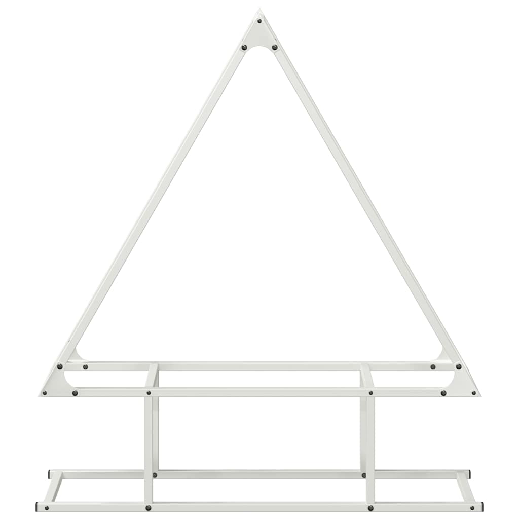 Firewood Rack White 80x25x90 cm Cold-rolled steel