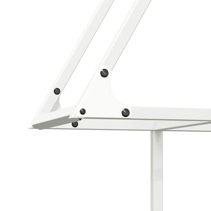 Firewood Rack White 80x25x90 cm Cold-rolled steel