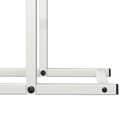 Firewood Rack White 80x25x90 cm Cold-rolled steel