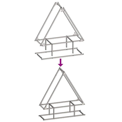 Firewood Rack White 80x25x90 cm Cold-rolled steel