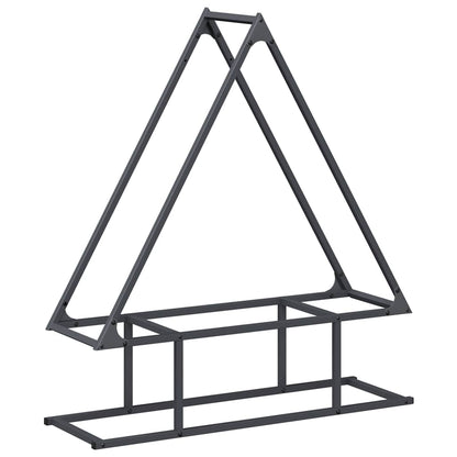 Firewood Rack Anthracite 80x25x90 cm Cold-rolled steel