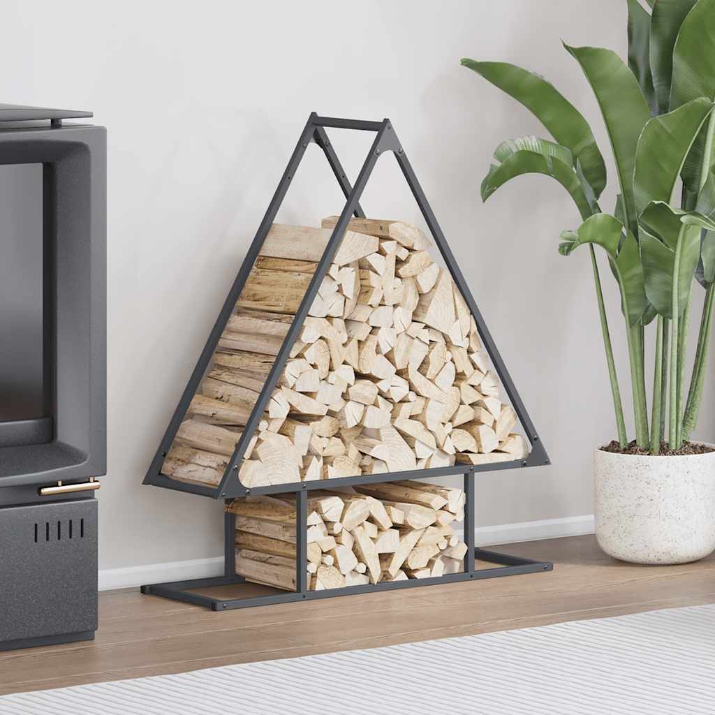Firewood Rack Anthracite 80x25x90 cm Cold-rolled steel