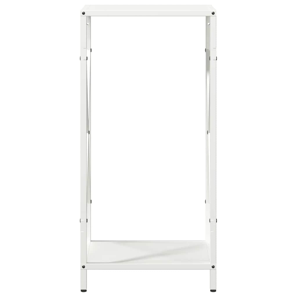 Firewood Rack White 34x25x70 cm Cold-rolled steel
