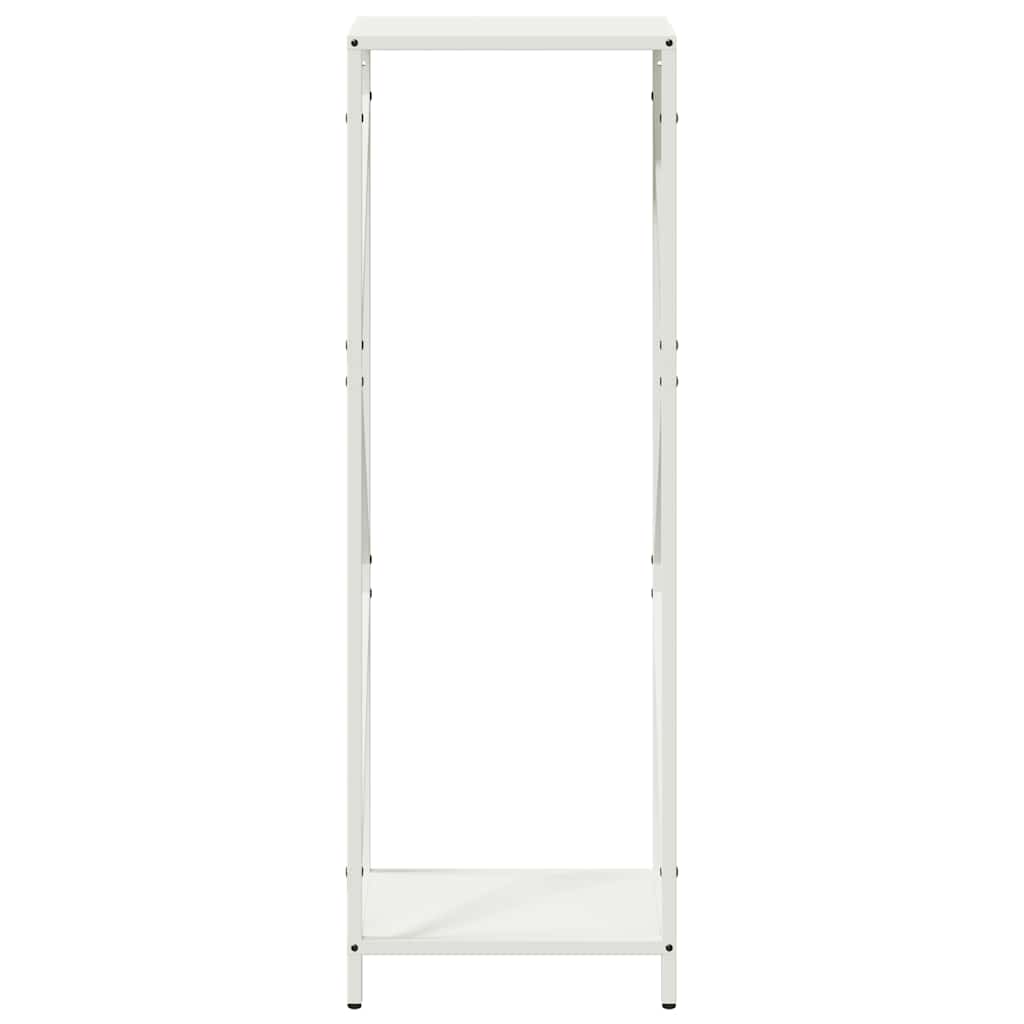 Firewood Rack White 34x25x100 cm Cold-rolled steel