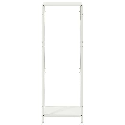 Firewood Rack White 34x25x100 cm Cold-rolled steel