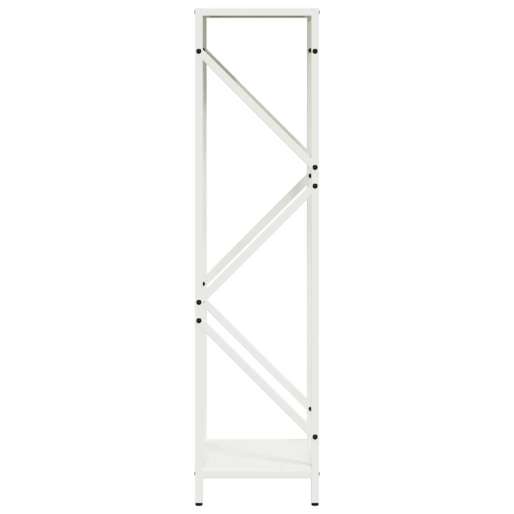 Firewood Rack White 34x25x100 cm Cold-rolled steel