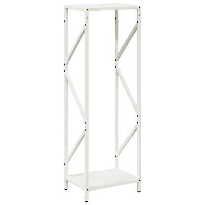 Firewood Rack White 34x25x100 cm Cold-rolled steel