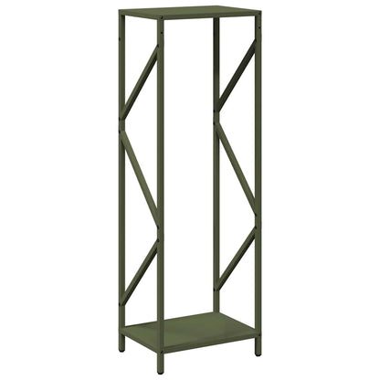 Firewood Rack Olive Green 34x25x100 cm Cold-rolled steel