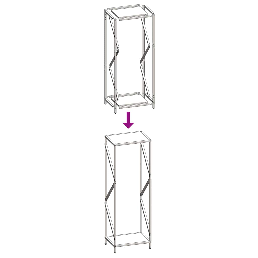 Firewood Rack Olive Green 34x25x100 cm Cold-rolled steel