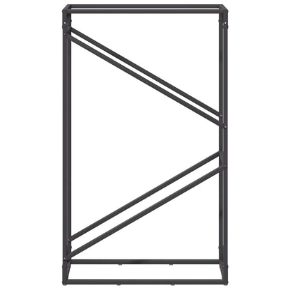 Firewood Rack Black 60x25x100 cm Cold-rolled steel