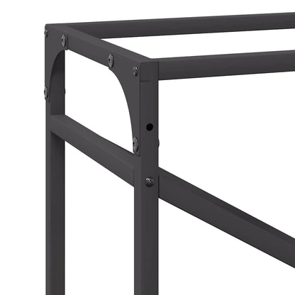 Firewood Rack Black 60x25x100 cm Cold-rolled steel