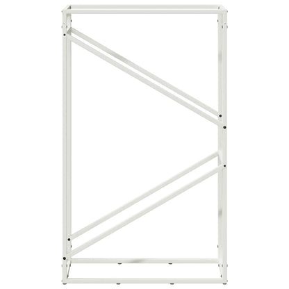 Firewood Rack White 60x25x100 cm Cold-rolled steel