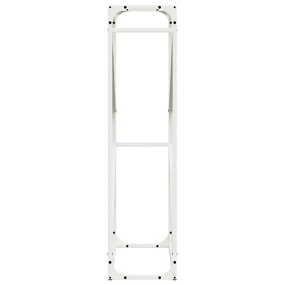 Firewood Rack White 60x25x100 cm Cold-rolled steel