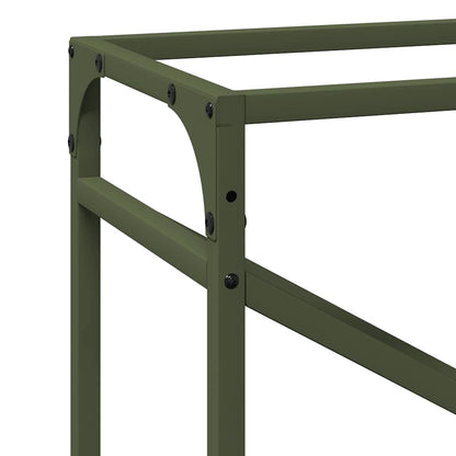 Firewood Rack Olive Green 60x25x100 cm Cold-rolled steel