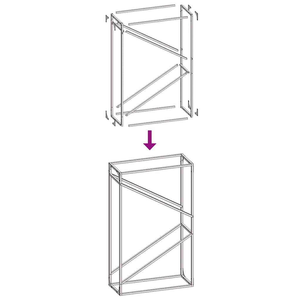 Firewood Rack Olive Green 60x25x100 cm Cold-rolled steel