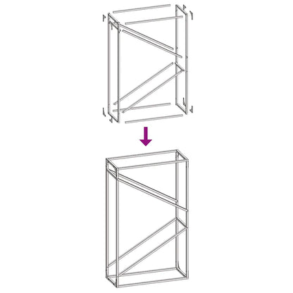 Firewood Rack Olive Green 60x25x100 cm Cold-rolled steel