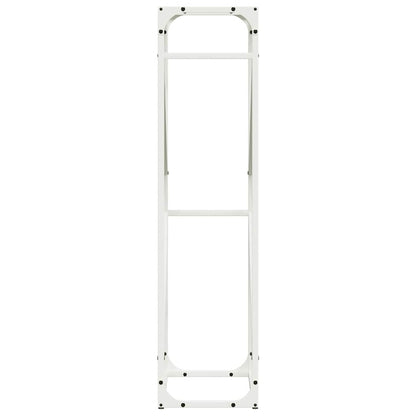 Firewood Rack White 40x25x100 cm Cold-rolled steel