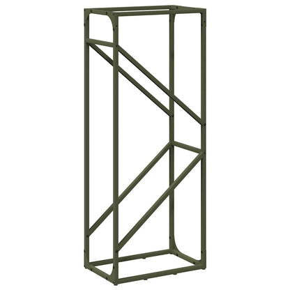 Firewood Rack Olive Green 40x25x100 cm Cold-rolled steel