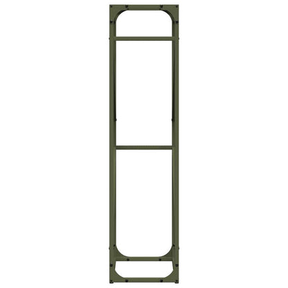 Firewood Rack Olive Green 40x25x100 cm Cold-rolled steel