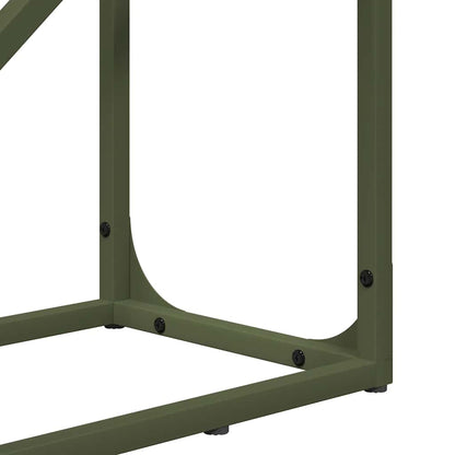 Firewood Rack Olive Green 40x25x100 cm Cold-rolled steel