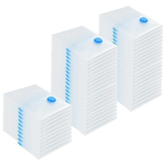 Storage Bags 50 pcs Transparent and Blue 70 x 50 cm