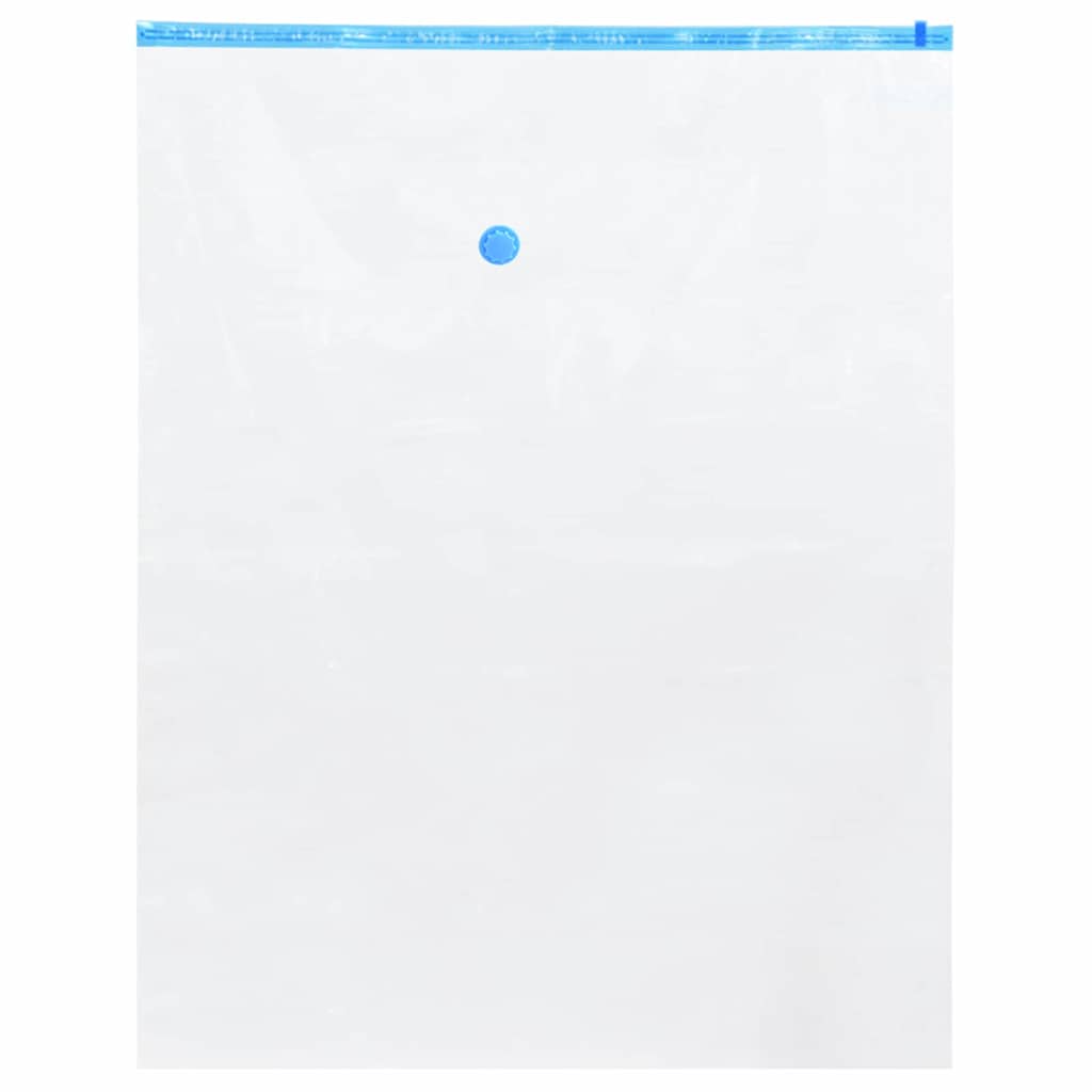 Storage Bags 5 pcs Transparent and Blue 100 x 80 cm