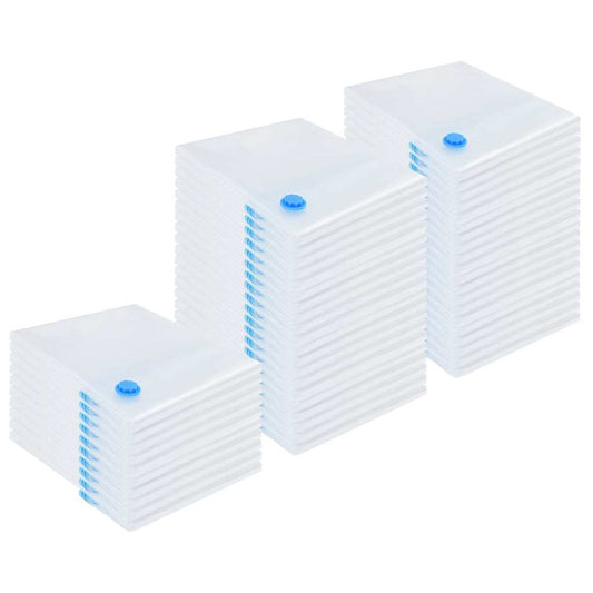 Storage Bags 50 pcs Transparent and Blue 130 x 100 cm