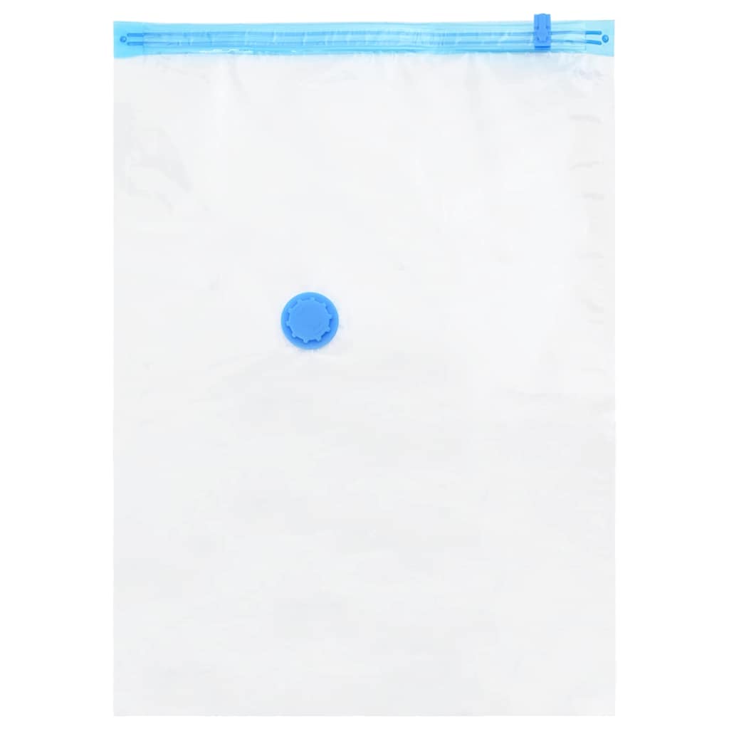 Storage Bags Wall-mounted 5 pcs Transparent and Blue 60 x 40 cm