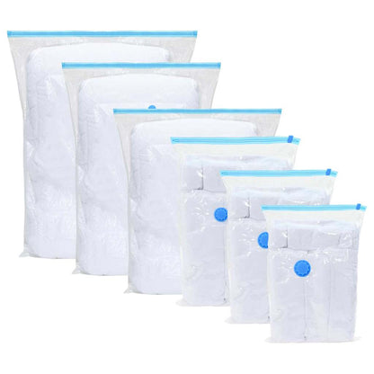 Storage Bags 5 pcs Transparent and Blue 120 x 70 cm