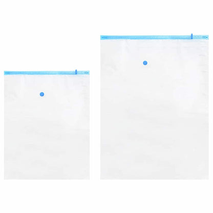 Storage Bags 5 pcs Transparent and Blue 130 x 100 cm