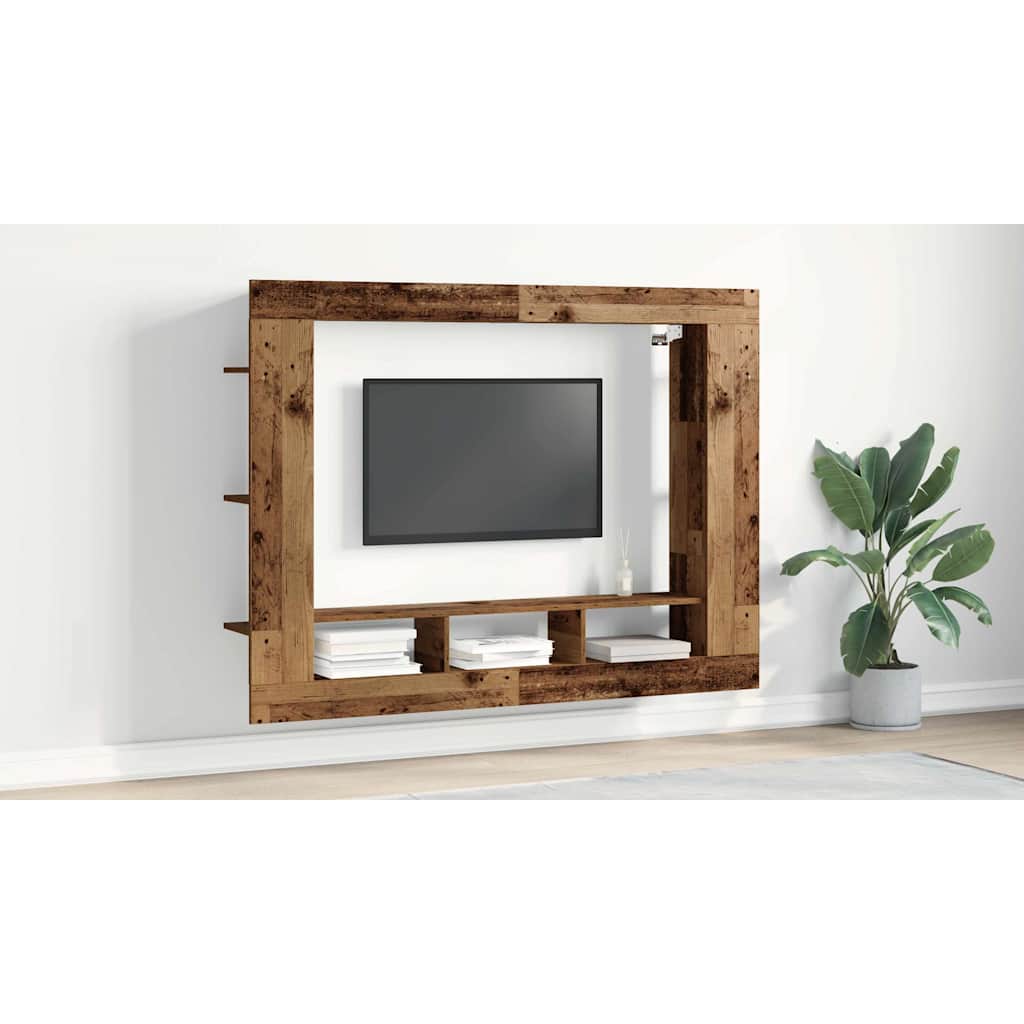 TV Cabinet Old wood 152 x 22 x 113 cm Engineered wood