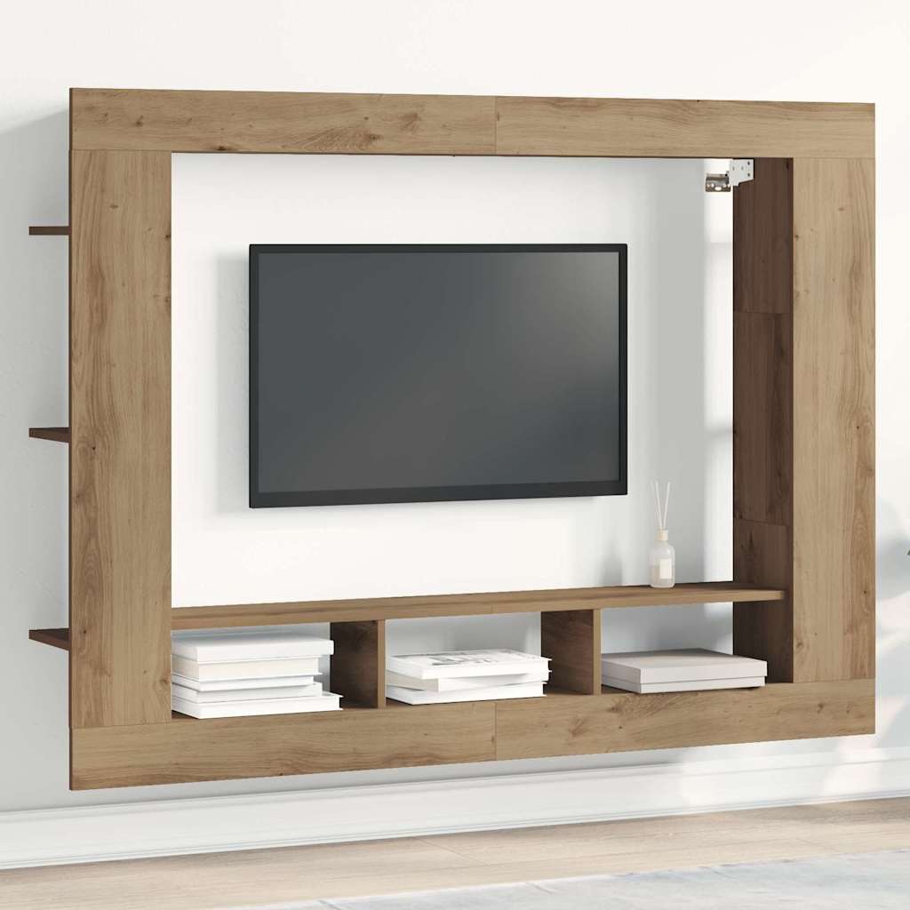 TV Cabinet 152 x 22 x 113 cm Artisan oak Engineered wood