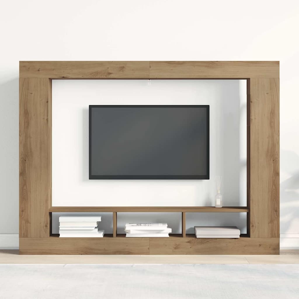 TV Cabinet 152 x 22 x 113 cm Artisan oak Engineered wood