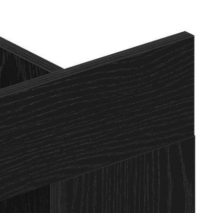 TV Cabinet 152 x 22 x 113 cm Black oak Engineered wood